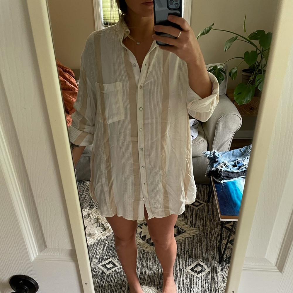 Billabong button down cover-up